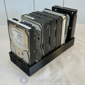 4-8x HDD Storage — Open‑Air 3.5" Drive Rack NAS, Home Server, Bench Organization