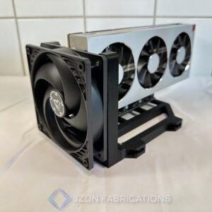 GPU Stand with 120mm Fan Support — Airflow‑Focused Graphics Card Display Frame, Desk Builds