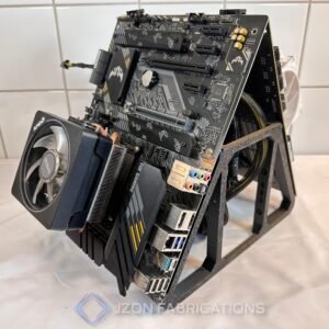 Dual-Motherboard PC Test Bench — Angled Open‑Air Parallel Workstation, Hardware Review and Development