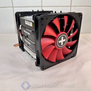 4 x HDD Rack with Fan Attachment - Cooled Stackable Hard Drive Enclosure