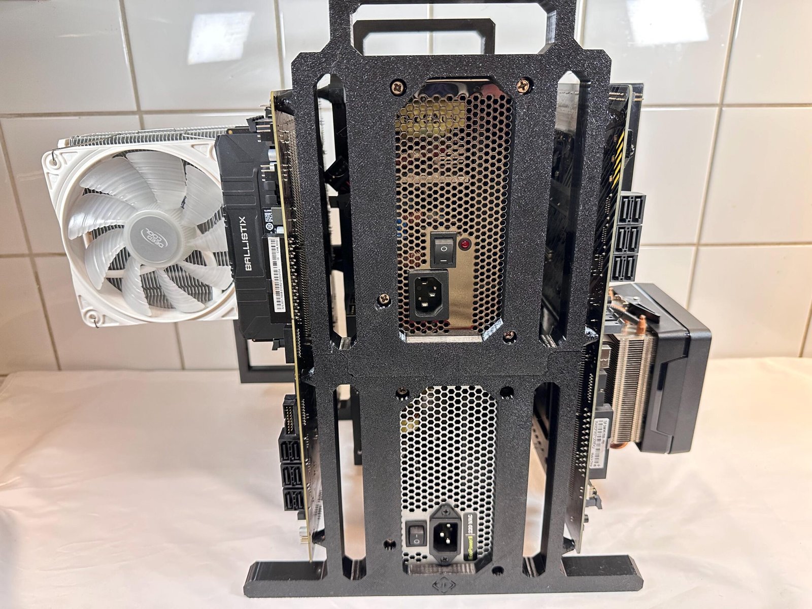 Dual Motherboard Open-Air Test Bench – 2xPSU & 2xHDD 2xSSD, Platform for Repair, Development and Review - Image 10