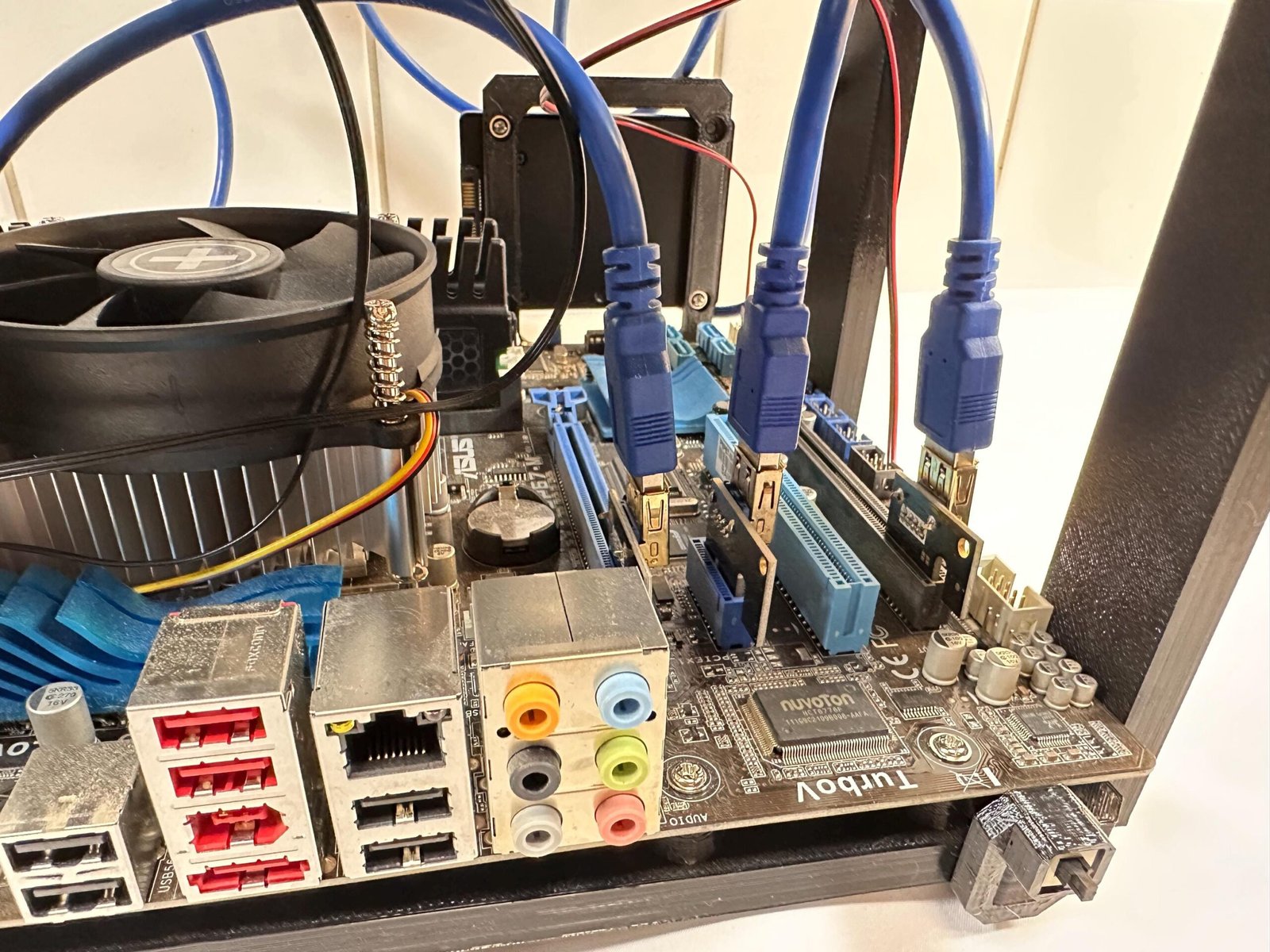 AI Workbench mATX Open Frame - Compact Multi Graphics Rig for Machine Learning & Inference Computing - Image 7