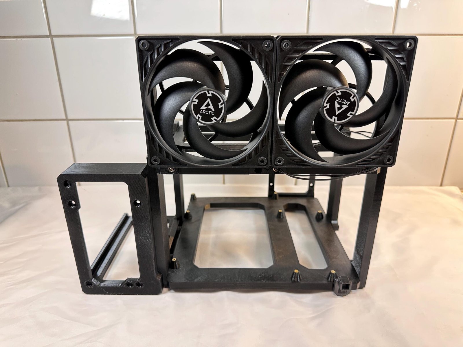 AI Workbench mATX Open Frame - Compact Multi Graphics Rig for Machine Learning & Inference Computing - Image 5
