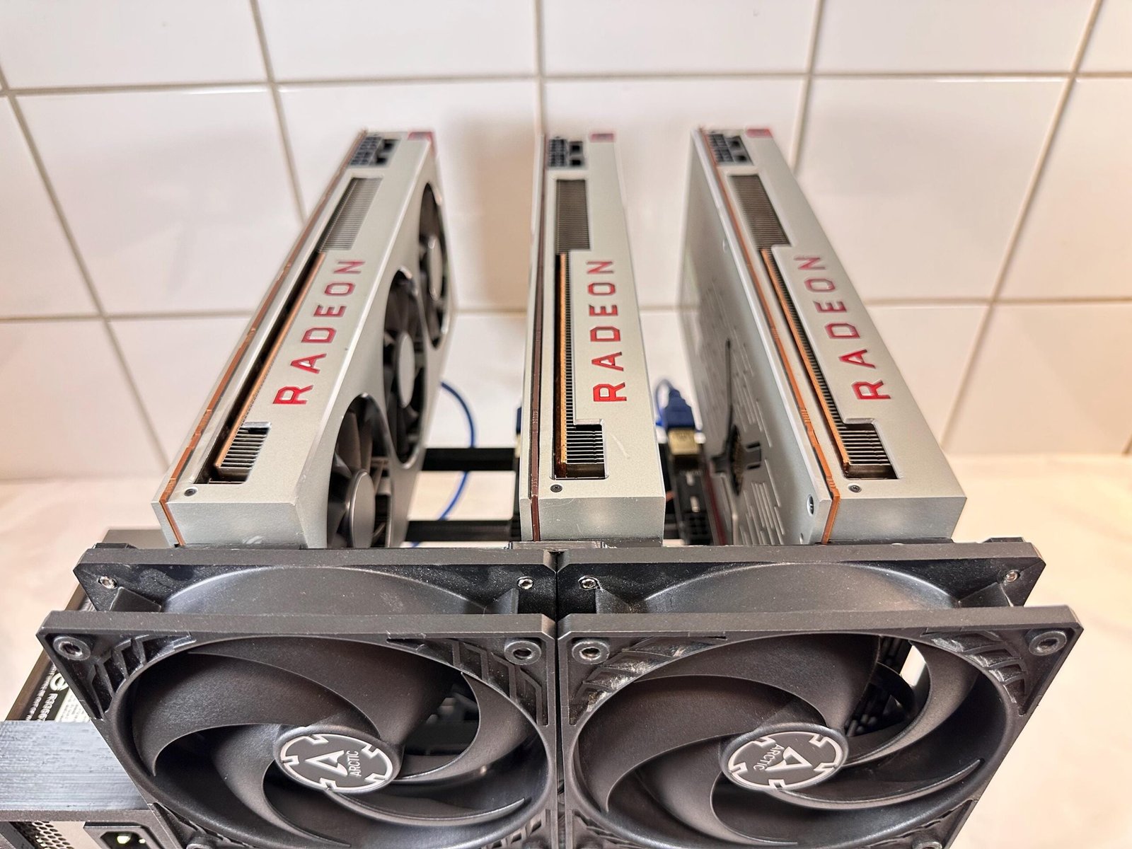 AI Workbench mATX Open Frame - Compact Multi Graphics Rig for Machine Learning & Inference Computing - Image 9
