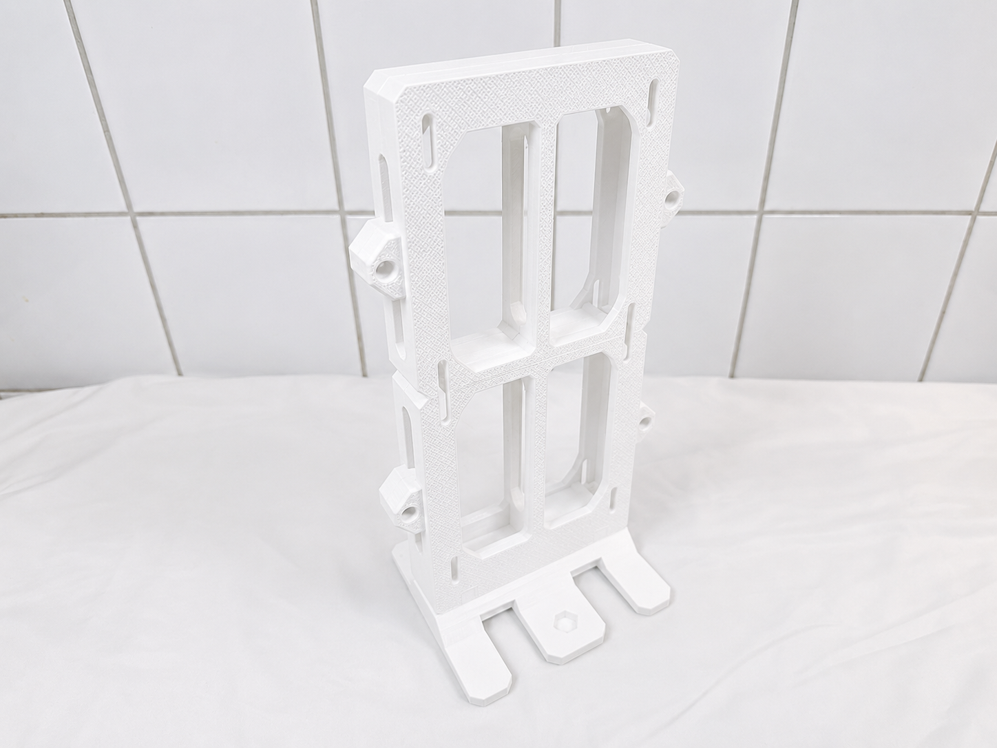 dual-280mm-radiator-stand-white-open-air-water-cooling-frame-custom-loop-mount
