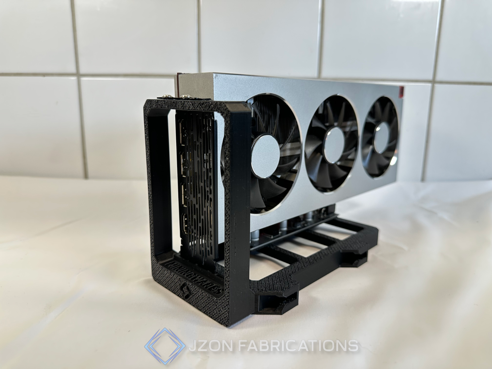 black-gpu-stand-riser-compatible-open-air-graphics-card-display-horizontal