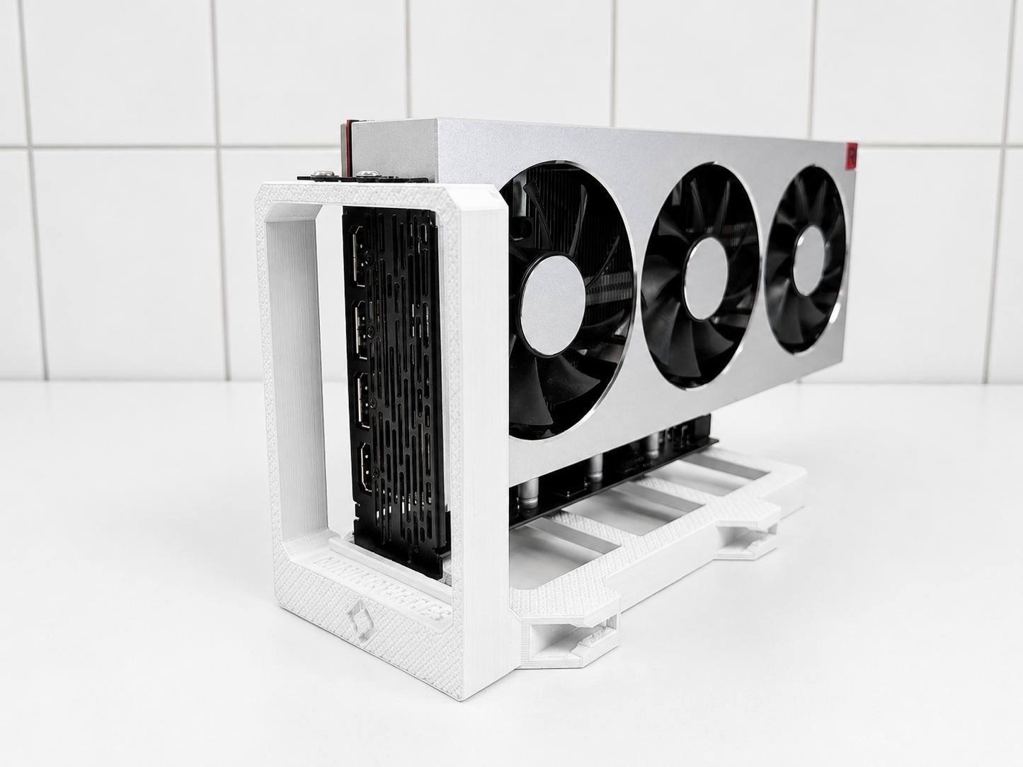 white-gpu-stand-riser-compatible-open-air-graphics-card-display-horizontal