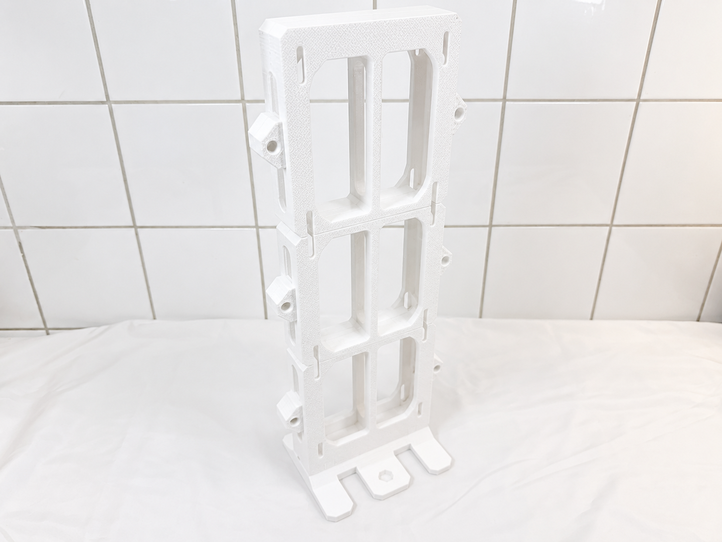 dual-360mm-radiator-stand-white-open-air-water-cooling-frame-custom-loop-mount
