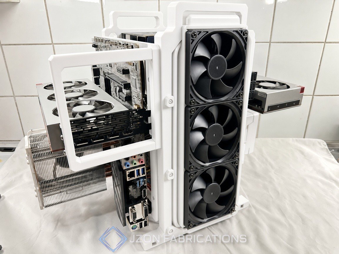 dual-atx-open-air-workbench-white-platform-for-repair-development-review
