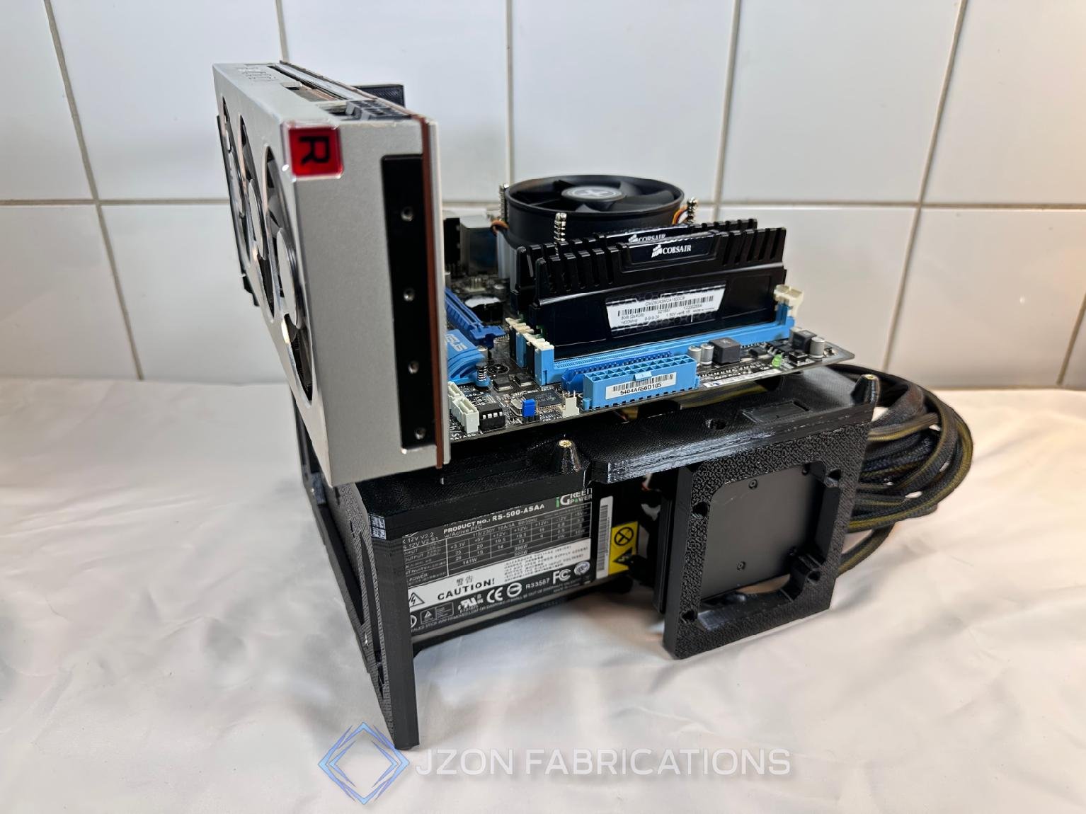 open-air-matx-test-bench-black-modular-assembly-platform-gpu-support