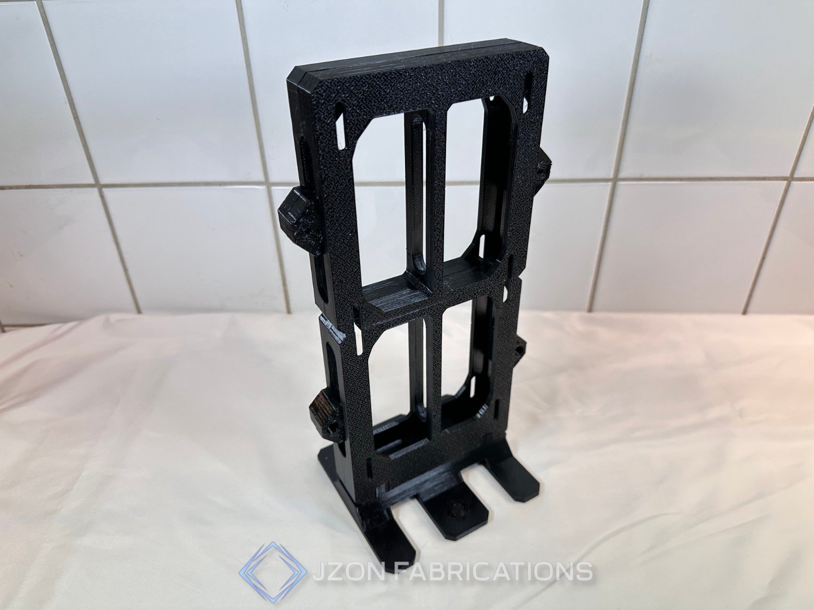 dual-240mm-radiator-stand-black-open-air-water-cooling-frame-custom-loop-mount
